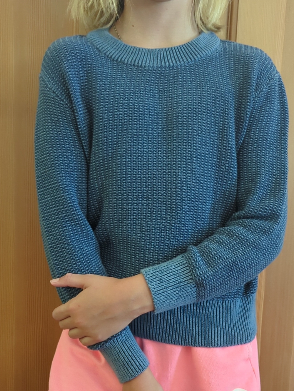 GAP Kids Navy Blue Ribbed Knit Sweater